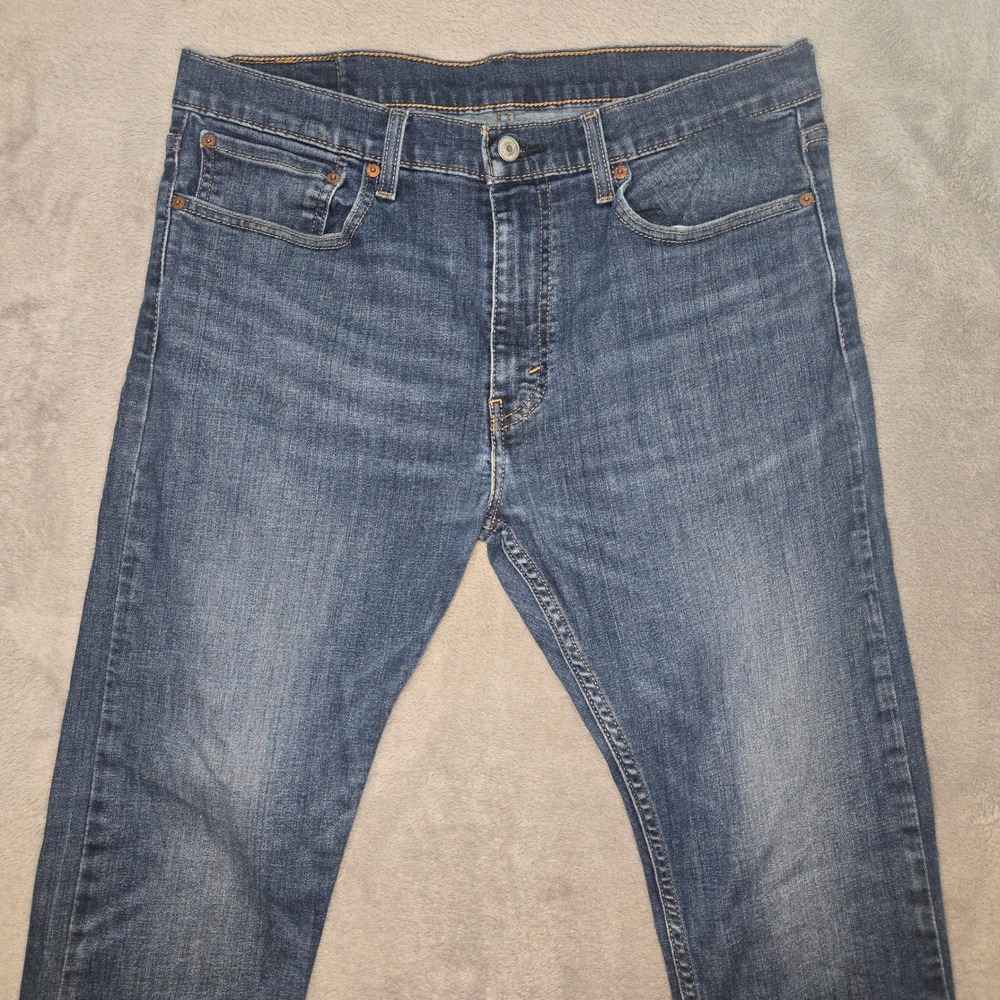 Levis 512 Slim Taper Blue Denim Jeans Mens W36 L28 Medium Wash